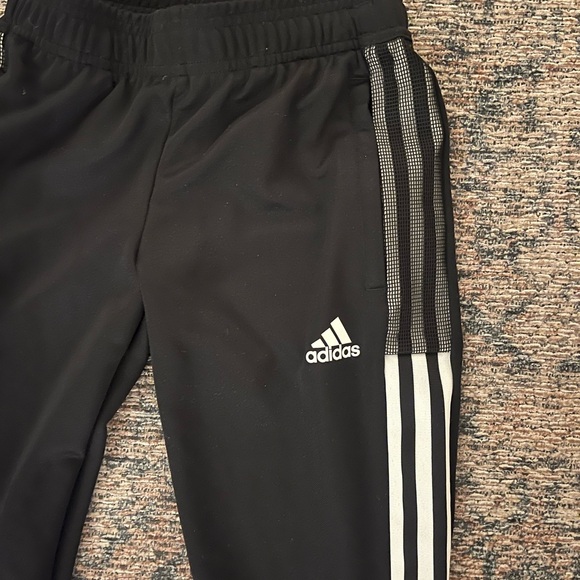 Adidas Tiro Training Pants Kids Black and White Joggers - Picture 2 of 8